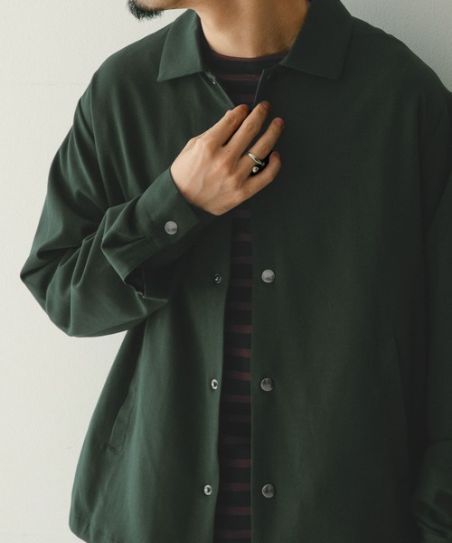 ITEMS URBANRESEARCH(アイテムズ アーバンリサーチ)の「『セットアップ対応』 TR 総裏コーチジャケット(ブルゾン・メンズ・ブラック/ベージュ/ネイビー/グリーン・MEDIUM/LARGE)」の6枚目の写真