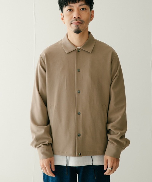 ITEMS URBANRESEARCH(アイテムズ アーバンリサーチ)の「『セットアップ対応』 TR 総裏コーチジャケット(ブルゾン・メンズ・ブラック/ベージュ/ネイビー/グリーン・MEDIUM/LARGE)」の8枚目の写真