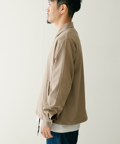 ITEMS URBANRESEARCH(アイテムズ アーバンリサーチ)の「『セットアップ対応』 TR 総裏コーチジャケット(ブルゾン・メンズ・ブラック/ベージュ/ネイビー/グリーン・MEDIUM/LARGE)」の9枚目の写真