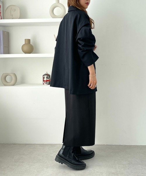 apres jour mignon（アプレジュールミニョン）の「【3周年記念アイテム】２WAYジャケット【ZOZOTOWN限定アイテム】（テーラードジャケット・レディース・ブラック/ベージュ/ネイビー・X-LARGE/フリー）」の17枚目の写真