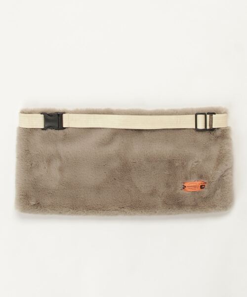 RehersalL（リハーズオール）の「rehersall/リハーズオール/ECO Fur BAGネックウォーマー（ショルダーバッグ・レディース・ブラック/グレー・F）」の6枚目の写真