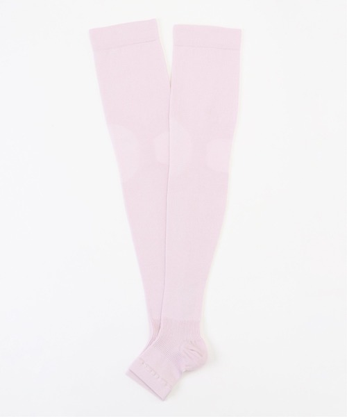 sleeping.com（スリーピングドットコム）の「オリジナルの香り付き素材 ニーハイ着圧ソックス（その他ルームウェア・レディース・ライトパープル/グレー・FREE）」の4枚目の写真
