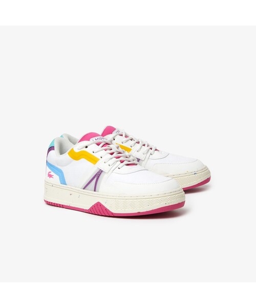 LACOSTE(ラコステ)の「ウィメンズL001 ECO 222 1 SFA(スニーカー・レディース・ホワイト×レッド・22.5cm/24.0cm/23.0cm/24.5cm/23.5cm)」の2枚目の写真