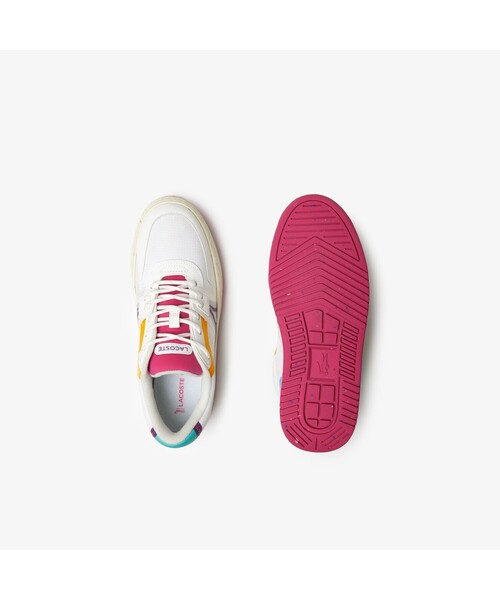 LACOSTE(ラコステ)の「ウィメンズL001 ECO 222 1 SFA(スニーカー・レディース・ホワイト×レッド・22.5cm/24.0cm/23.0cm/24.5cm/23.5cm)」の4枚目の写真