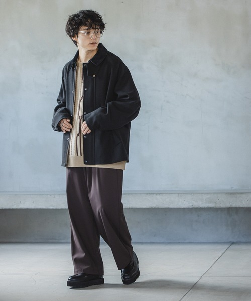 RAGEBLUE（レイジブルー）の「ウーリーテック/ハンティングジャケット（ミリタリージャケット・メンズ・ブラック/グレー系その他/ブラウン系その他/オリーブ・MEDIUM/LARGE）」の6枚目の写真