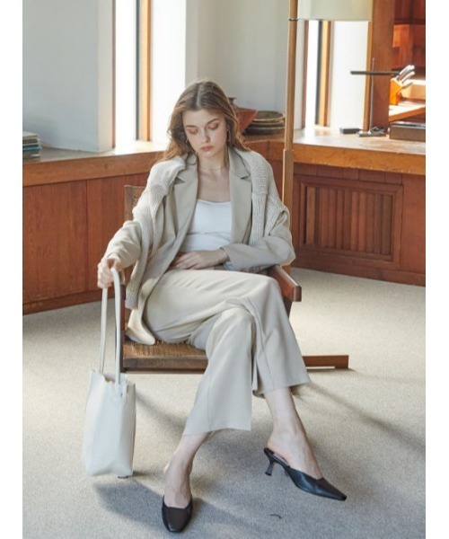 ACYM(アシーム)の「Usual color スラックス(スラックス・レディース・ダークグレー/ベージュ・SMALL/MEDIUM)」の9枚目の写真