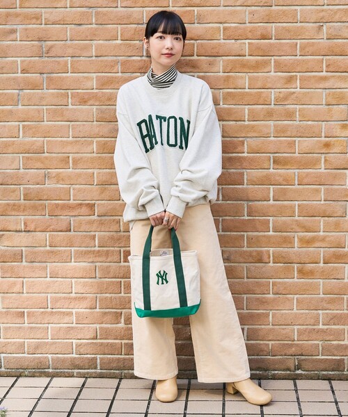 FREAK'S STORE（フリークスストア）の「MLB × FREAK'S STORE/エムエルビー/メジャーリーグベースボール 別注MLB TOTE MEDIUM/別注エムエルビートートバッグMサイズ（トートバッグ・レディース・ネイビー/ピンク/グリーン/その他・ONE SIZE）」の5枚目の写真