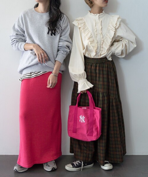 FREAK'S STORE（フリークスストア）の「MLB × FREAK'S STORE/エムエルビー/メジャーリーグベースボール 別注MLB TOTE MEDIUM/別注エムエルビートートバッグMサイズ（トートバッグ・レディース・ネイビー/ピンク/グリーン/その他・ONE SIZE）」の15枚目の写真