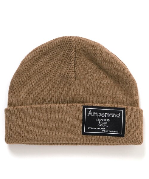 Ampersand(アンパサンド)の「ニットキャップ(ニットキャップ/ビーニー・キッズ・ブラック/ブラウン/カーキ/ベージュ/グレー/オレンジ・48/58/54/50)」の4枚目の写真