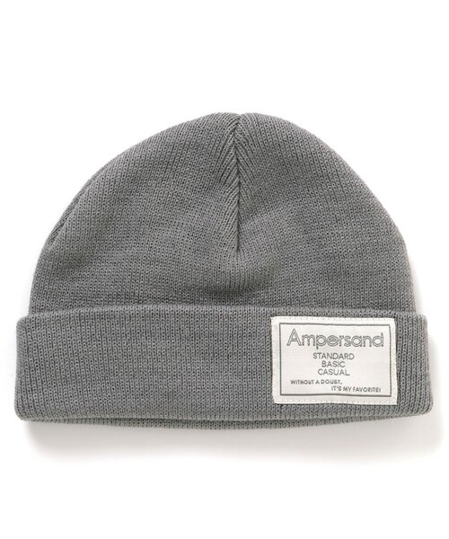 Ampersand(アンパサンド)の「ニットキャップ(ニットキャップ/ビーニー・キッズ・ブラック/ブラウン/カーキ/ベージュ/グレー/オレンジ・48/58/54/50)」の3枚目の写真