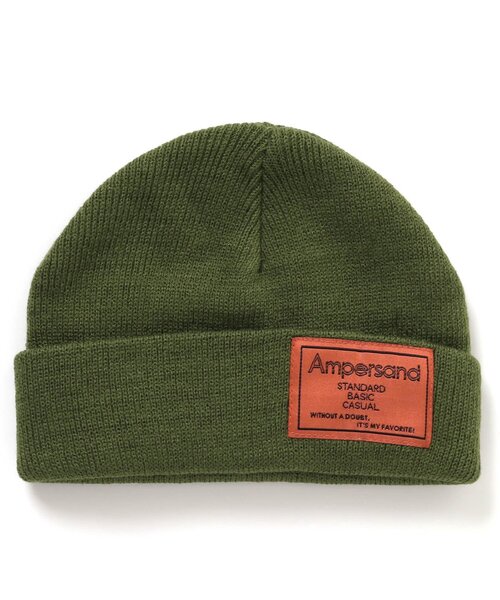 Ampersand(アンパサンド)の「ニットキャップ(ニットキャップ/ビーニー・キッズ・ブラック/ブラウン/カーキ/ベージュ/グレー/オレンジ・48/58/54/50)」の5枚目の写真