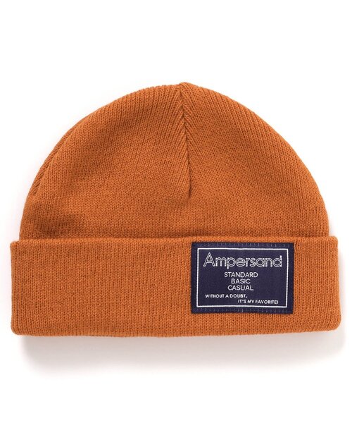 Ampersand(アンパサンド)の「ニットキャップ(ニットキャップ/ビーニー・キッズ・ブラック/ブラウン/カーキ/ベージュ/グレー/オレンジ・48/58/54/50)」の6枚目の写真