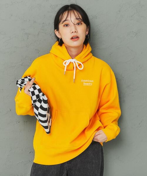 coen(コーエン)の「ヘビー裏起毛刺繍フーディー(パーカー・レディース・イエロー/ネイビー/ライトグレー・M/L)」の16枚目の写真