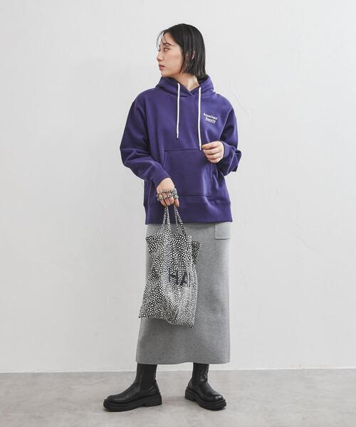 coen(コーエン)の「ヘビー裏起毛刺繍フーディー(パーカー・レディース・イエロー/ネイビー/ライトグレー・M/L)」の22枚目の写真