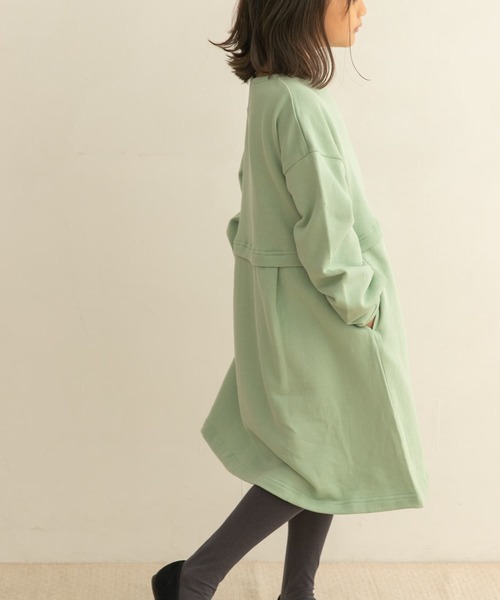 URBAN RESEARCH DOORS（アーバンリサーチドアーズ）の「裏毛セットアップ風ワンピース(KIDS)（ワンピース・キッズ・ミント/ピンク・105/120/135）」の10枚目の写真