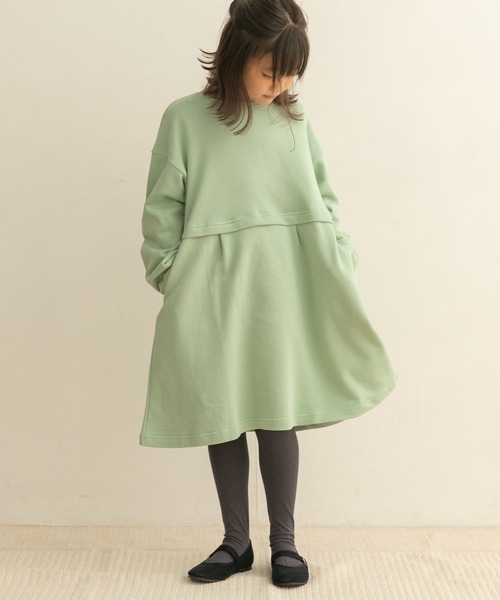 URBAN RESEARCH DOORS（アーバンリサーチドアーズ）の「裏毛セットアップ風ワンピース(KIDS)（ワンピース・キッズ・ミント/ピンク・105/120/135）」の13枚目の写真