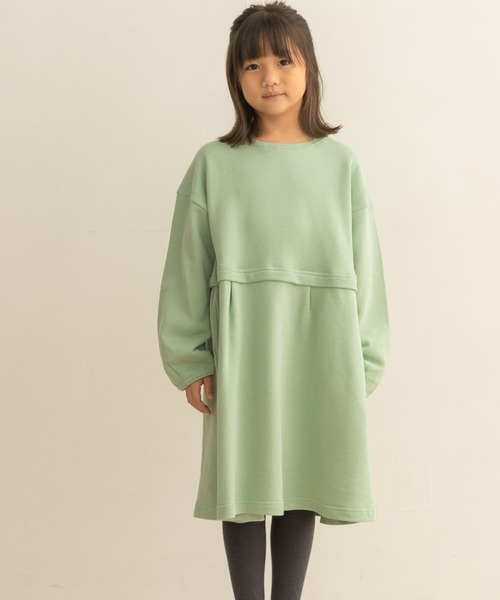 URBAN RESEARCH DOORS（アーバンリサーチドアーズ）の「裏毛セットアップ風ワンピース(KIDS)（ワンピース・キッズ・ミント/ピンク・105/120/135）」の14枚目の写真