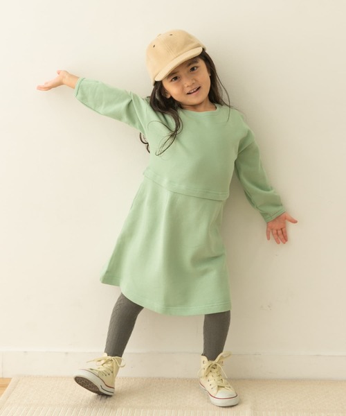 URBAN RESEARCH DOORS（アーバンリサーチドアーズ）の「裏毛セットアップ風ワンピース(KIDS)（ワンピース・キッズ・ミント/ピンク・105/120/135）」の16枚目の写真
