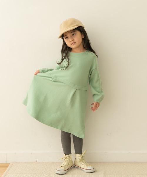 URBAN RESEARCH DOORS（アーバンリサーチドアーズ）の「裏毛セットアップ風ワンピース(KIDS)（ワンピース・キッズ・ミント/ピンク・105/120/135）」の20枚目の写真