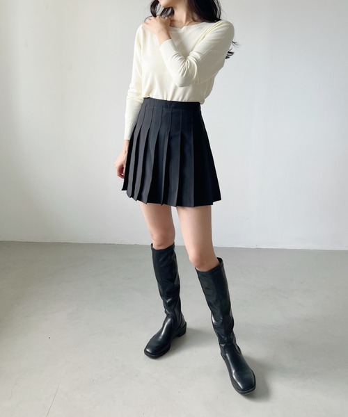 H.Warren(エイチウォーレン)の「クルーネックベーシックニットプルオーバー(ニット/セーター・レディース・ホワイト/グリーン/オレンジ/イエロー/グレー/ブルー/アイボリー/ブラック・FREE)」の18枚目の写真