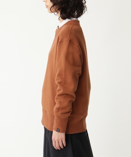 MHL.（エムエイチエル）の「LIGHT LOOPBACK COTTON（スウェット・レディース・チャコール/ダークオレンジ・2）」の11枚目の写真