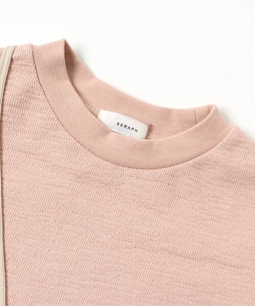 Seraph（セラフ）の「キルティングポシェットチュニック（チュニック・キッズ・アイボリー/ピンク/ブラック・130/120/100/90/110/140/80/95）」の4枚目の写真