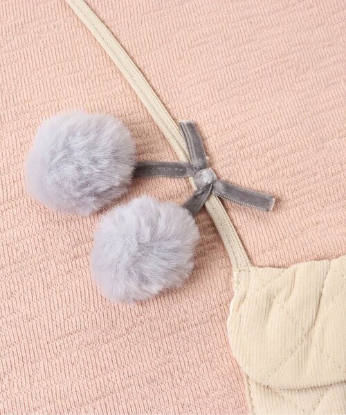 Seraph（セラフ）の「キルティングポシェットチュニック（チュニック・キッズ・アイボリー/ピンク/ブラック・130/120/100/90/110/140/80/95）」の13枚目の写真