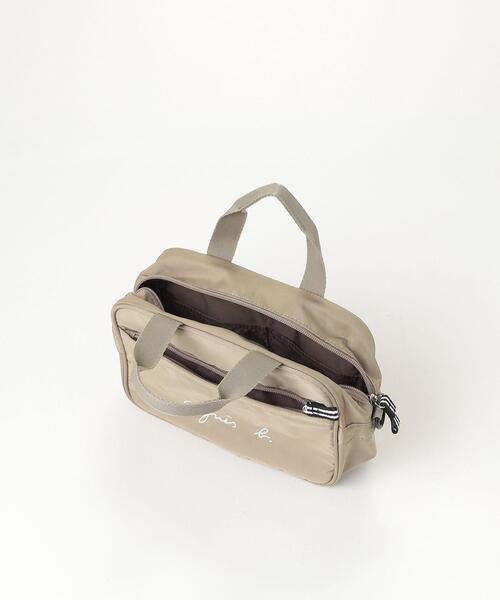 agnes b.（アニエスベー）の「GL11 E BAG ロゴ2way通園バッグ（トートバッグ・キッズ・ベージュ・FREE）」の4枚目の写真