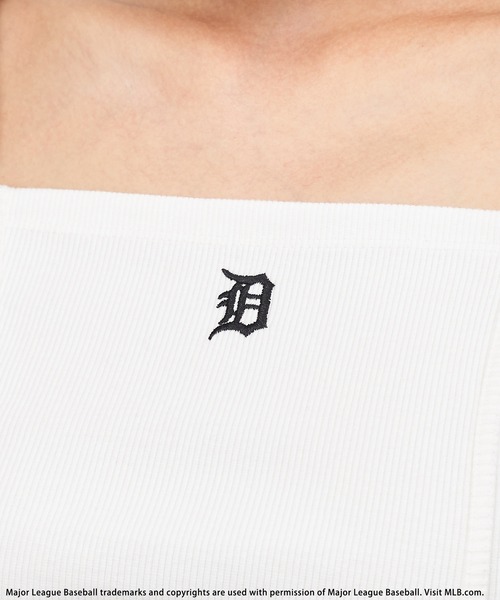 BACK TO THE FIELD(バック トゥー ザ フィールド)の「【MLB】刺繍ロゴカットタイトリブトップス(Tシャツ/カットソー・レディース・ホワイト/グリーン/ブラック・FREE)」の18枚目の写真