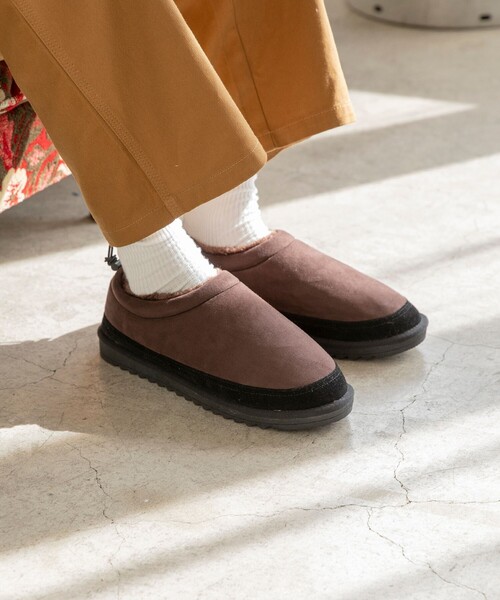 coen(コーエン)の「フェイクムートンモックシューズ(スリッポン・メンズ・ダークブラウン・S/M/L)」の11枚目の写真