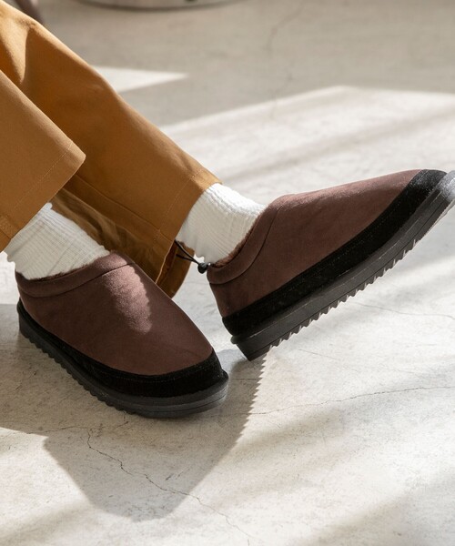 coen(コーエン)の「フェイクムートンモックシューズ(スリッポン・メンズ・ダークブラウン・S/M/L)」の5枚目の写真