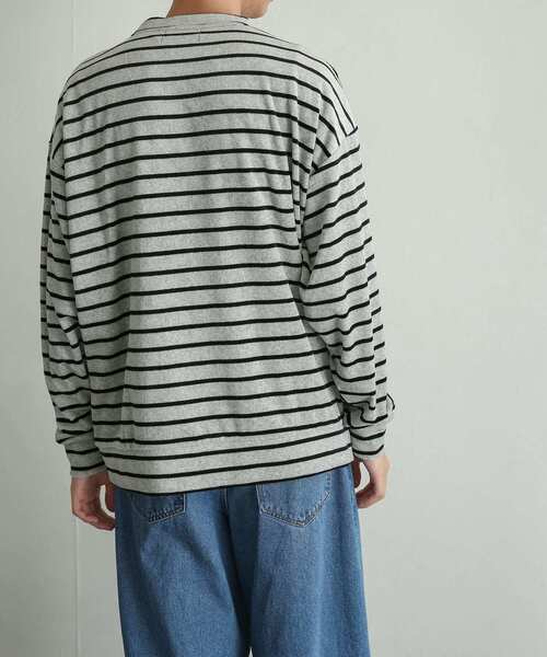 SENSE OF PLACE by URBAN RESEARCH(センスオブプレイスバイアーバンリサーチ)の「『別注』TeddyBear×SENSE OF PLACE テディベアベロアスウェットB(Tシャツ/カットソー・メンズ・ライトグレー/ブラック・MEDIUM/LARGE)」の13枚目の写真
