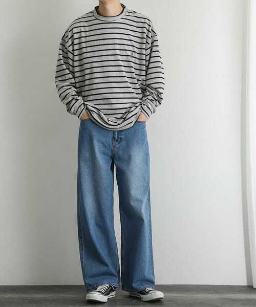 SENSE OF PLACE by URBAN RESEARCH(センスオブプレイスバイアーバンリサーチ)の「『別注』TeddyBear×SENSE OF PLACE テディベアベロアスウェットB(Tシャツ/カットソー・メンズ・ライトグレー/ブラック・MEDIUM/LARGE)」の14枚目の写真