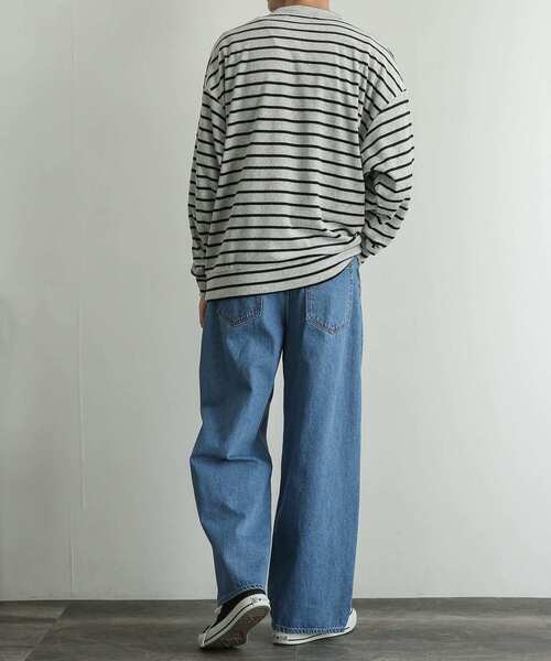 SENSE OF PLACE by URBAN RESEARCH(センスオブプレイスバイアーバンリサーチ)の「『別注』TeddyBear×SENSE OF PLACE テディベアベロアスウェットB(Tシャツ/カットソー・メンズ・ライトグレー/ブラック・MEDIUM/LARGE)」の16枚目の写真