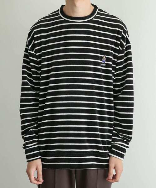 SENSE OF PLACE by URBAN RESEARCH(センスオブプレイスバイアーバンリサーチ)の「『別注』TeddyBear×SENSE OF PLACE テディベアベロアスウェットB(Tシャツ/カットソー・メンズ・ライトグレー/ブラック・MEDIUM/LARGE)」の17枚目の写真