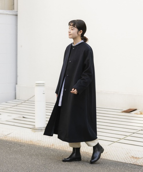 かぐれ　コート かぐれ ステンカラーコート コート 「ユニセックス」コットン