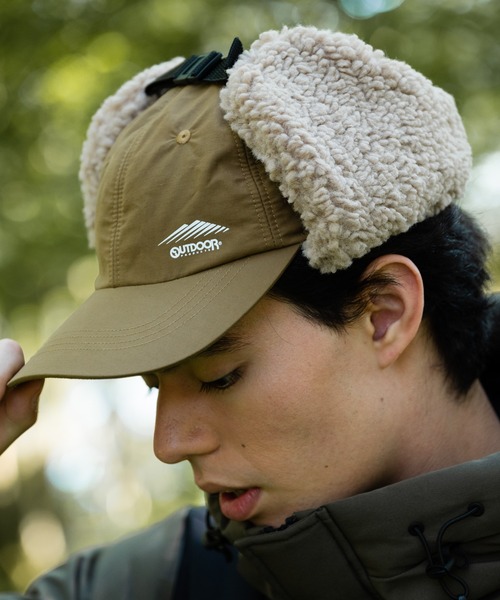 OUTDOOR PRODUCTS（アウトドアプロダクツ）の「【OUTDOOR PRODUCTS/アウトドアプロダクツ】アビエイターキャップ（キャップ・メンズ・カーキ/ブラック/ベージュ・FREE）」の2枚目の写真