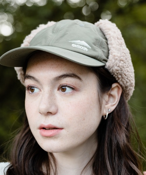 OUTDOOR PRODUCTS（アウトドアプロダクツ）の「【OUTDOOR PRODUCTS/アウトドアプロダクツ】アビエイターキャップ（キャップ・メンズ・カーキ/ブラック/ベージュ・FREE）」の3枚目の写真