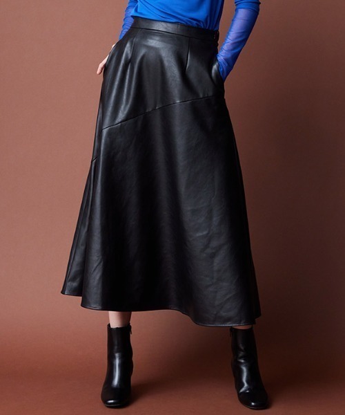 SUGAR ROSE（シュガーローズ）の「SUGAR ROSE/シュガーローズ/エコレザーマーメイドスカート（スカート）」 WEAR