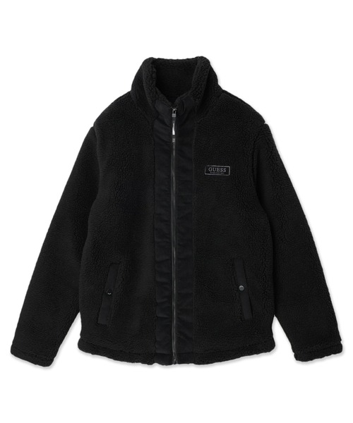 Guess（ゲス）の「High Neck Padded Puffy Zip-Up（ブルゾン・メンズ・ブラック/ベージュ/アイボリー・LARGE/MEDIUM/X-LARGE/SMALL）」の2枚目の写真