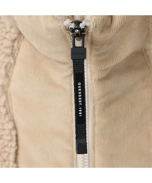 Guess（ゲス）の「High Neck Padded Puffy Zip-Up（ブルゾン・メンズ・ブラック/ベージュ/アイボリー・LARGE/MEDIUM/X-LARGE/SMALL）」の8枚目の写真