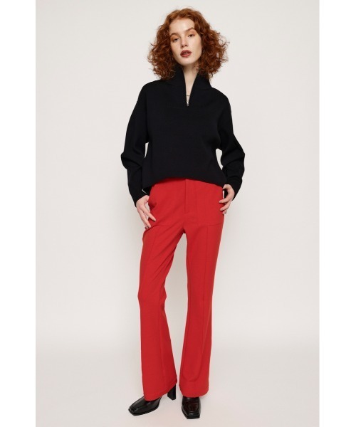 SLY(スライ)の「ZIP UP CROPPED TOPS ジップアップ クロップドトップス ニット セットアップ可能(ニット/セーター・レディース・アイボリー/グリーン系その他2/ブラック/ターコイズブルー・FREE)」の11枚目の写真