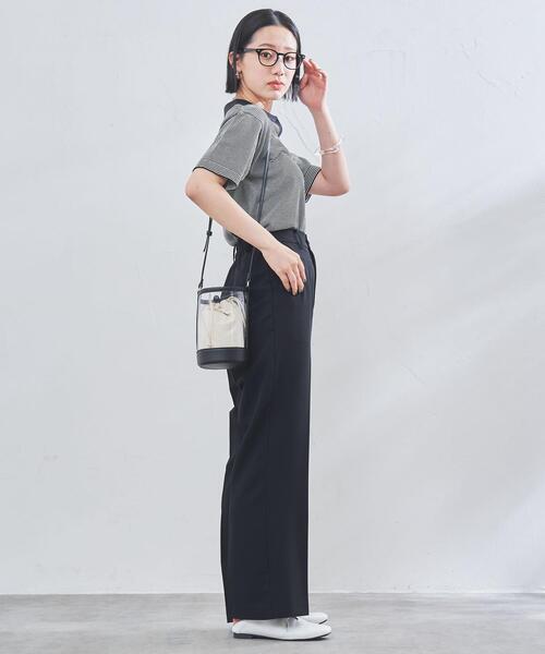 coen(コーエン)の「サラコスキッパーポロニット(ポロシャツ・レディース・ホワイト/ブラック/ベージュ・M/L)」の19枚目の写真