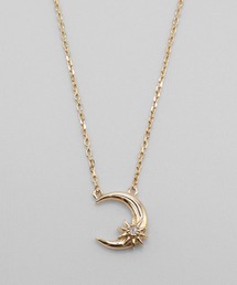 VATSURICA | 〈VATSURICA〉 silver925 / 金属アレルギー対応 / ダイヤモンド チャームネックレス moon(ネックレス)
