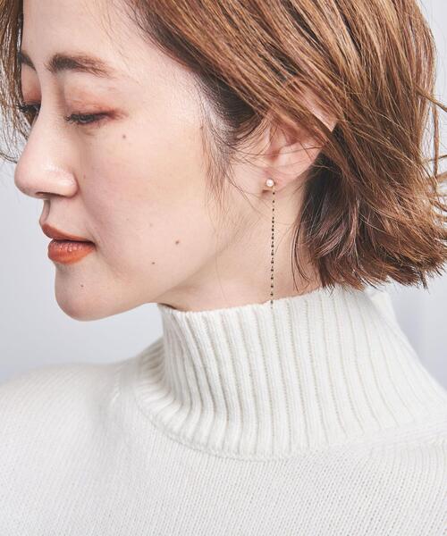 les bonbon(ルボンボン)の「【別注】<les bonbon>VICTRIA 1粒淡水パール ピアス(ピアス(両耳用)・レディース・ゴールド・FREE)」の2枚目の写真