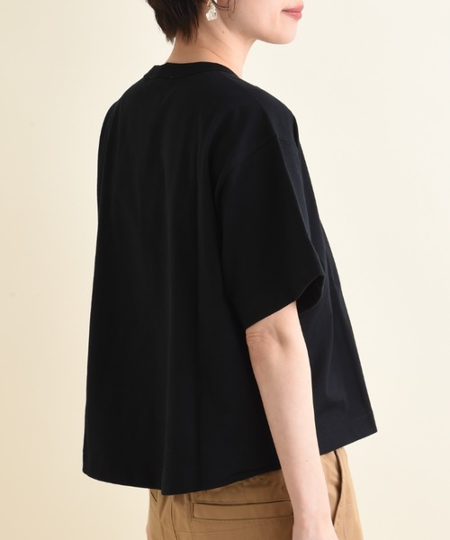 blanc basque（ブランバスク）の「【BLANC basque】クラシック天竺ロゴＴシャツ（Tシャツ/カットソー・レディース・ブラック/ホワイト・FREE）」の5枚目の写真