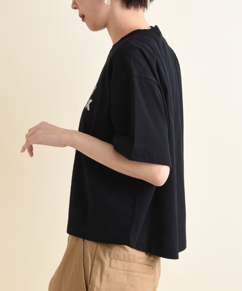 blanc basque（ブランバスク）の「【BLANC basque】クラシック天竺ロゴＴシャツ（Tシャツ/カットソー・レディース・ブラック/ホワイト・FREE）」の7枚目の写真