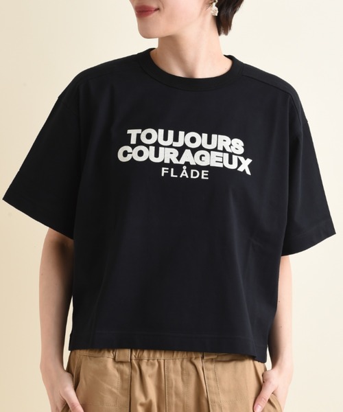 blanc basque（ブランバスク）の「【BLANC basque】クラシック天竺ロゴＴシャツ（Tシャツ/カットソー・レディース・ブラック/ホワイト・FREE）」の9枚目の写真