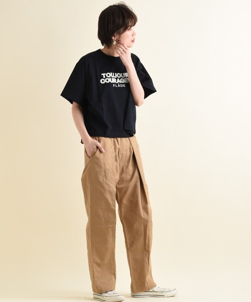 blanc basque（ブランバスク）の「【BLANC basque】クラシック天竺ロゴＴシャツ（Tシャツ/カットソー・レディース・ブラック/ホワイト・FREE）」の11枚目の写真