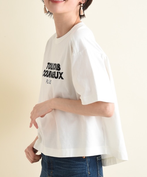 blanc basque（ブランバスク）の「【BLANC basque】クラシック天竺ロゴＴシャツ（Tシャツ/カットソー・レディース・ブラック/ホワイト・FREE）」の21枚目の写真